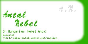 antal nebel business card